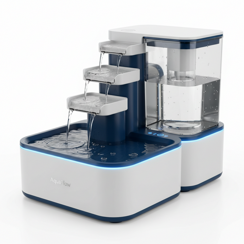 pet water dispenser in action