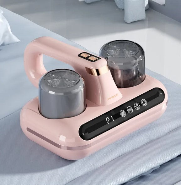 pet vacuum device on a light gray surface