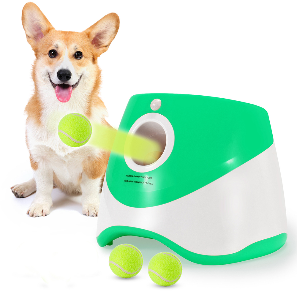 Automatic Dog Ball Launcher – Interactive Outdoor Tennis Ball Thrower for Dogs