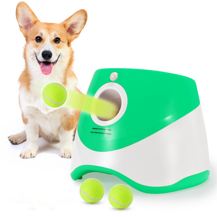 Automatic Dog Ball Launcher – Interactive Outdoor Tennis Ball Thrower for Dogs