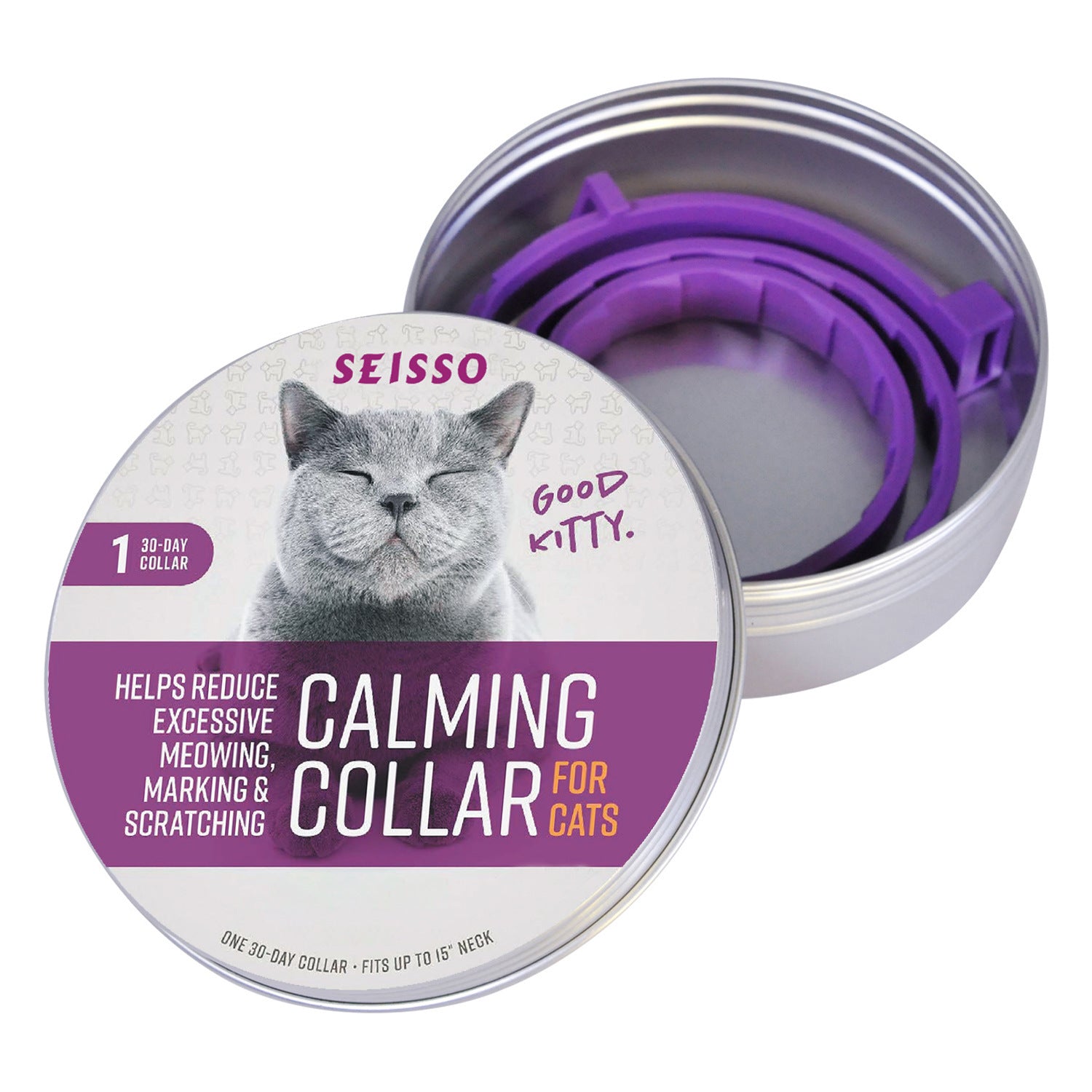 Cat Calming Collar - Hypoallergenic Anxiety Relief Comfort Collar for Cats
