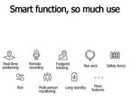List of smart function features with icons and text on a white background
