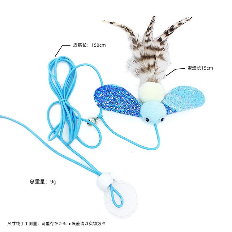 Adjustable Hanging Cat Toy with Elastic Band