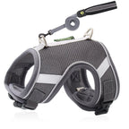 Reflective Mesh Dog Harness – Breathable Polyester Chest Strap for Dogs