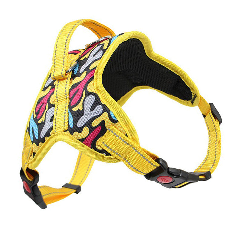 Reflective Dog Harness and Leash Set – Adjustable Polyester Pet Harness