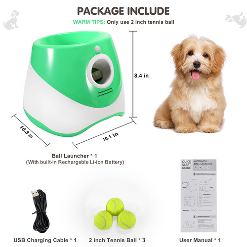Automatic Dog Ball Launcher – Interactive Outdoor Tennis Ball Thrower for Dogs