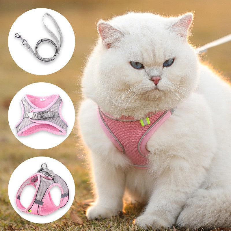 Cat Harness with Leash – Vest Style for Outdoor Adventures