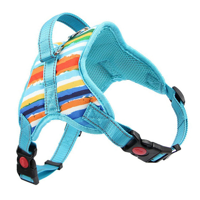 Reflective Dog Harness and Leash Set – Adjustable Polyester Pet Harness