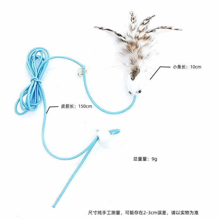 Adjustable Hanging Cat Toy with Elastic Band