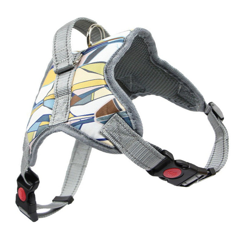 Reflective Dog Harness and Leash Set – Adjustable Polyester Pet Harness