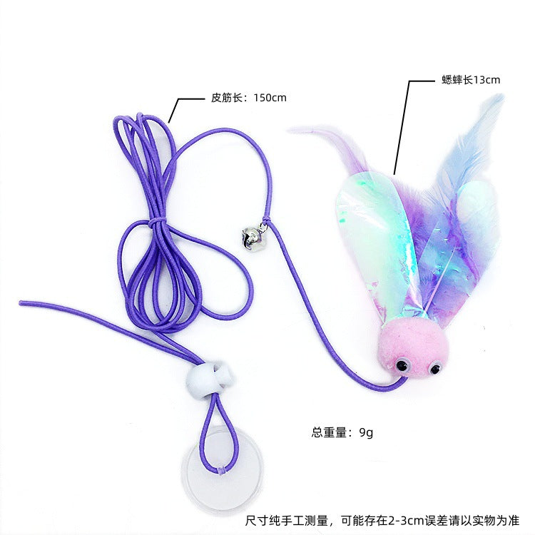 Adjustable Hanging Cat Toy with Elastic Band