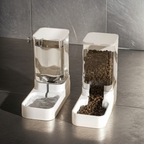 Pet Gravity Feeder and Water Dispenser Set