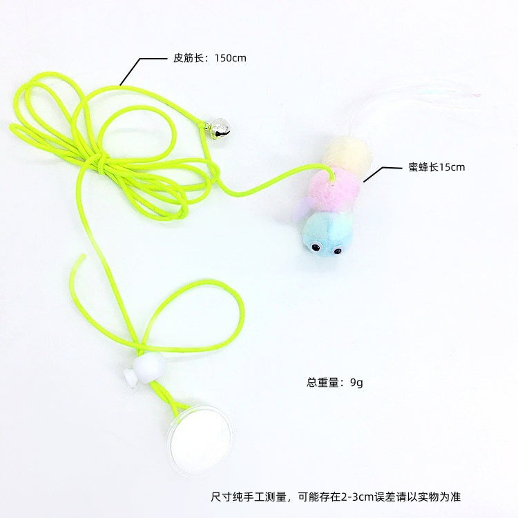 Adjustable Hanging Cat Toy with Elastic Band