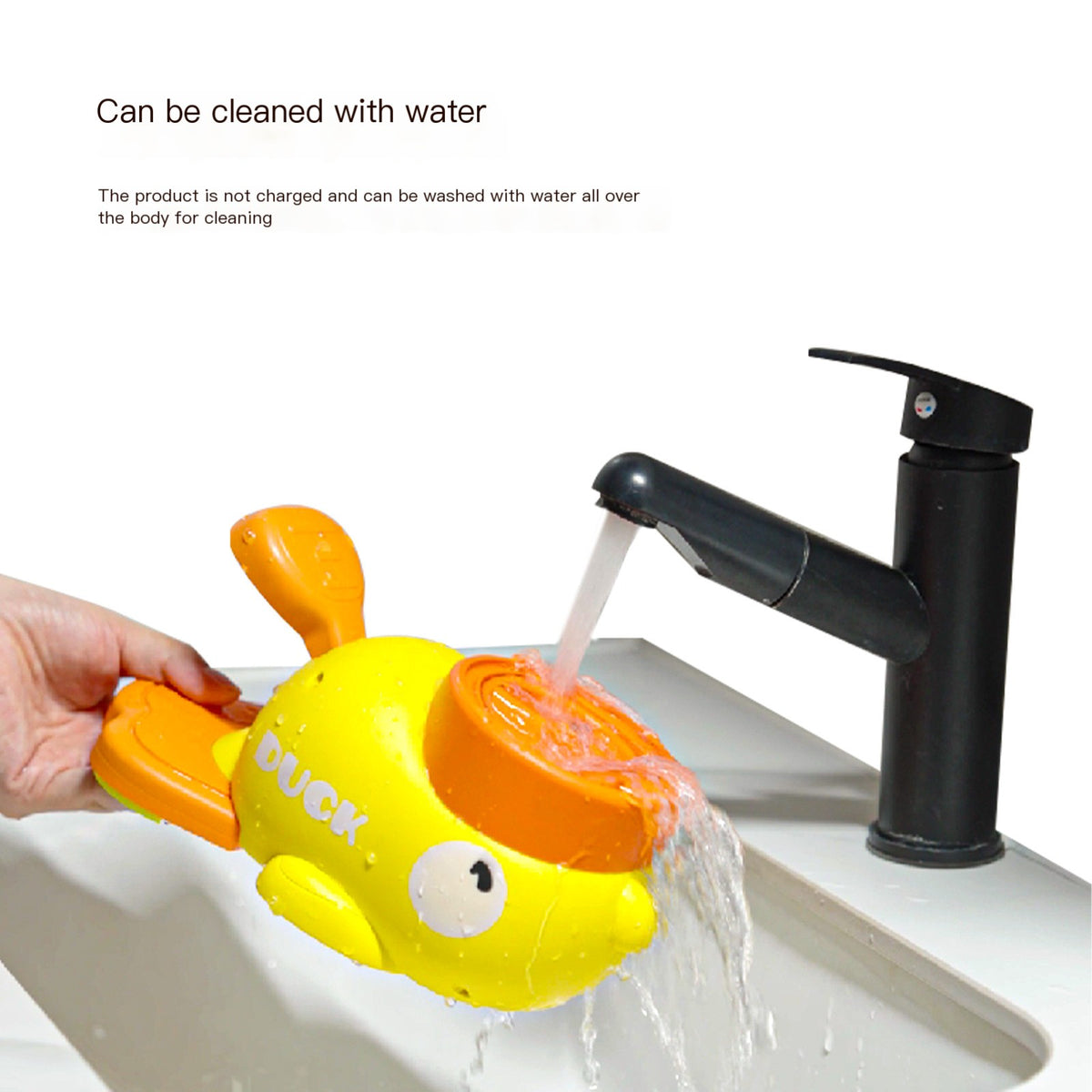 Yellow Cartoon Pet Press Feeder for Cats & Dogs