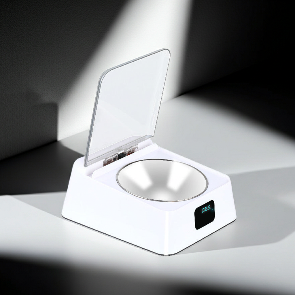 Smart WiFi Automatic Pet Feeder - App-Controlled Cat & Dog Bowl with Stainless Steel Tray