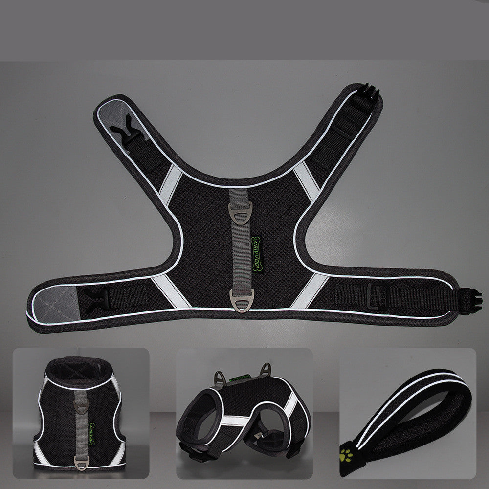 reflective mesh dog harness