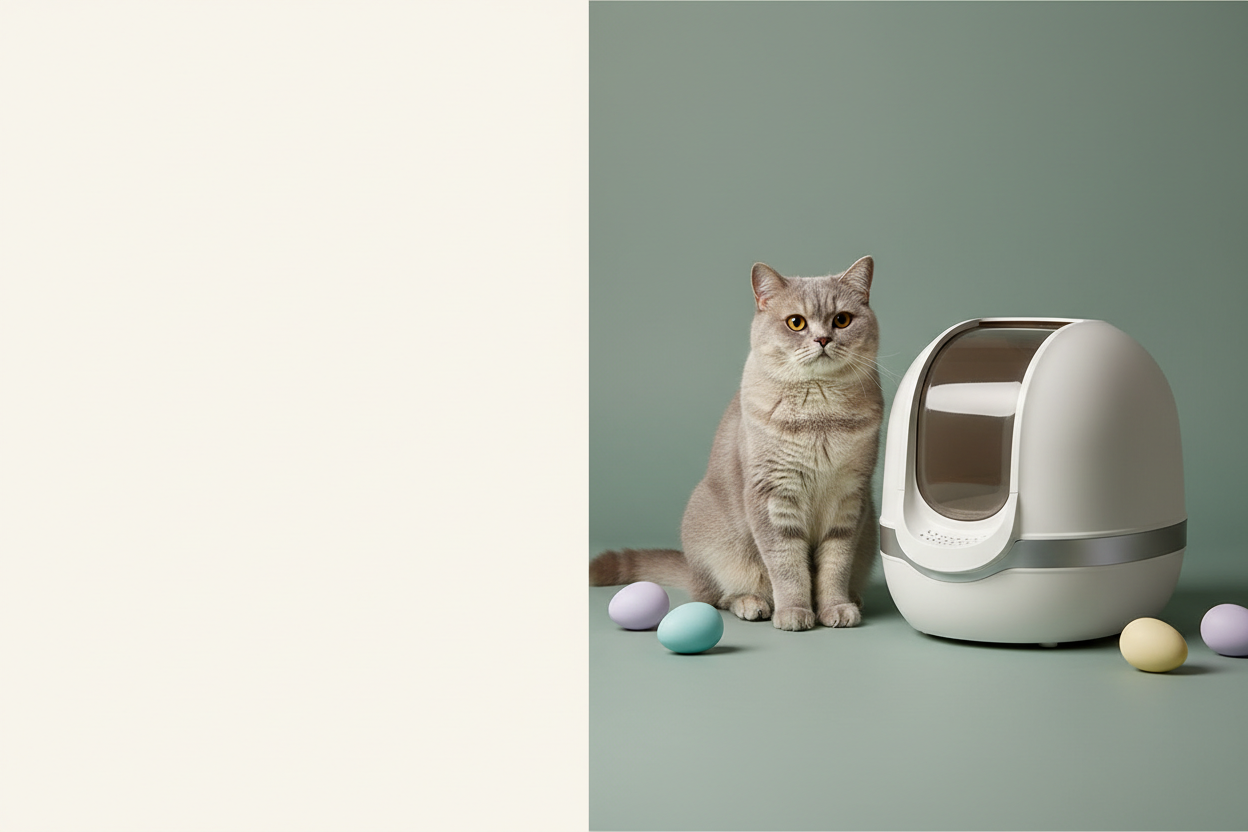 Easter Sale Banner - Cat & Litter Box