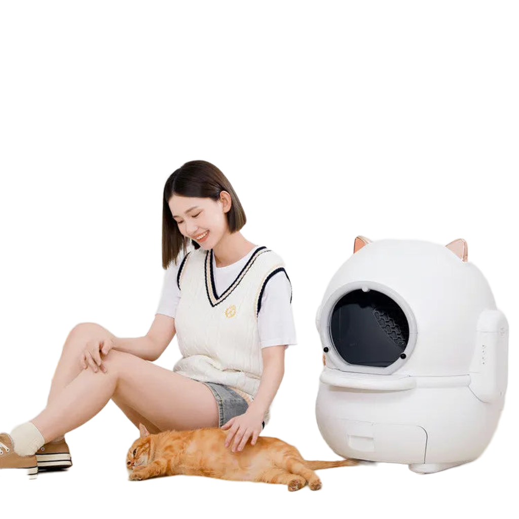 Automatic Self-Cleaning Cat Litter Box - Smart Odor Control with Auto Deodorizer