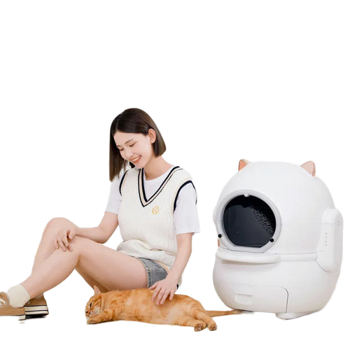 Automatic Self-Cleaning Cat Litter Box - Smart Odor Control with Auto Deodorizer